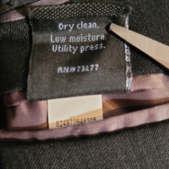 Marc Anthony Wool Blazer Extra Slim 40L Black Modern Tailored Career Quietlux - Picture 7 of 7